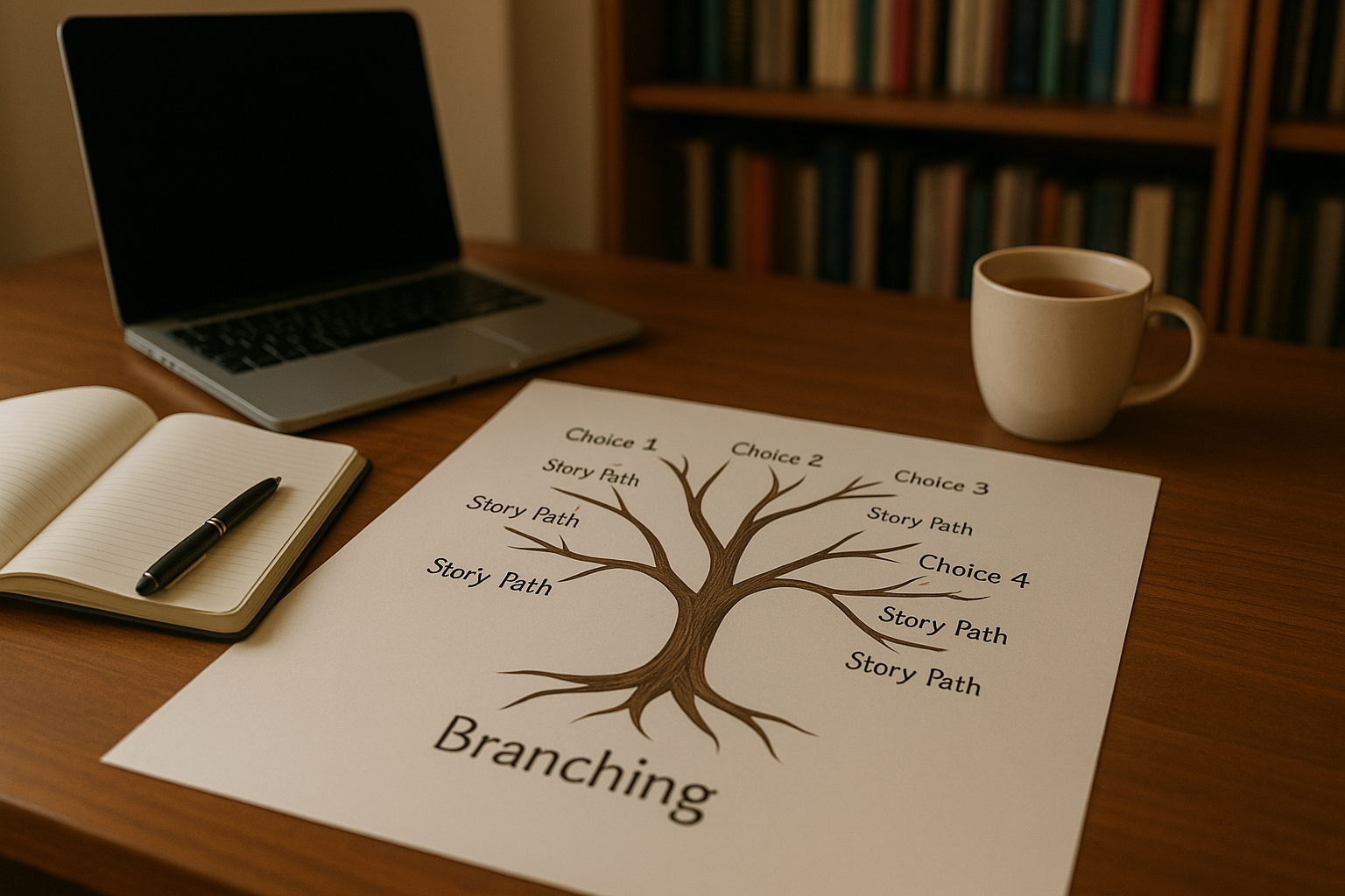 How to Create Branching Narratives in Interactive Fiction